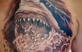 Tattoo of a shark