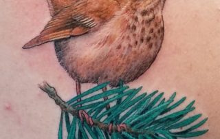 Tattoo of a bird