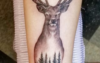 Tattoo of a deer