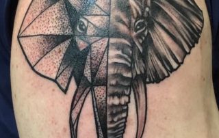 Tattoo of an elephant