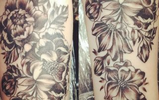 Tattoo of flowers